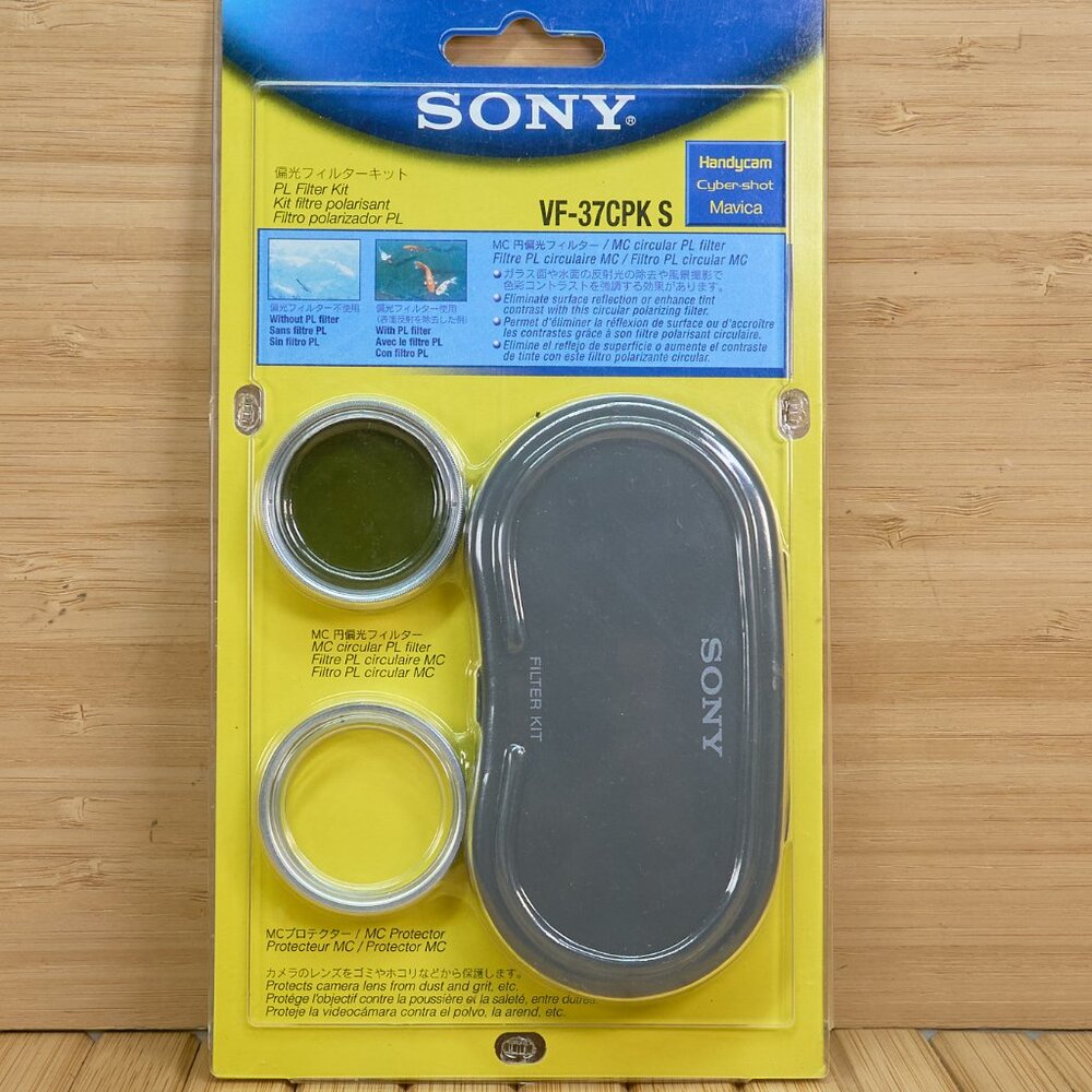 Sony VF-37CPK S PL Filter, Polarizing 37mm Filter Kit, Made in Japan
